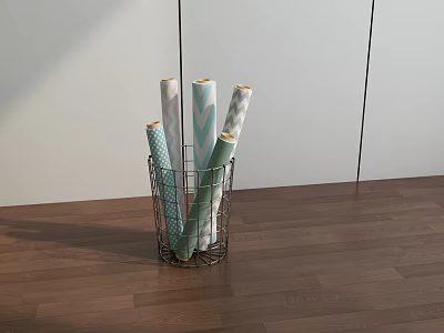 Modern Storage Basket Trash 3d model