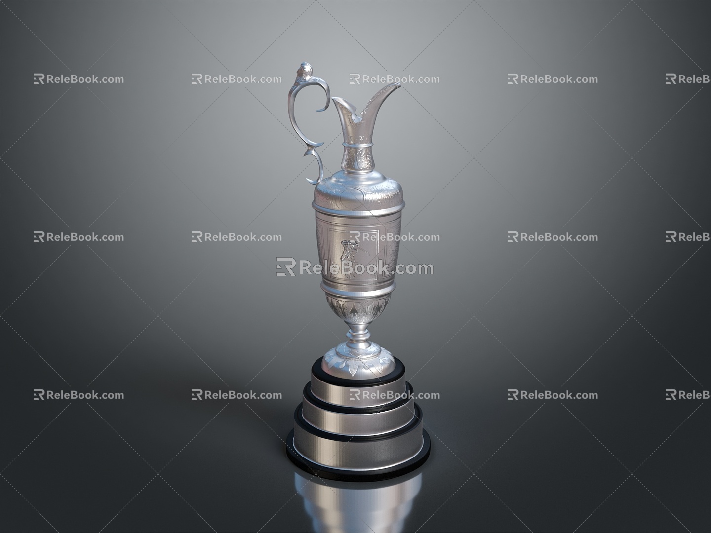 World Cup Football Trophy Champion Trophy Gold Cup Trophy World Cup Gold Cup Game Trophy Sporting Goods 3d model