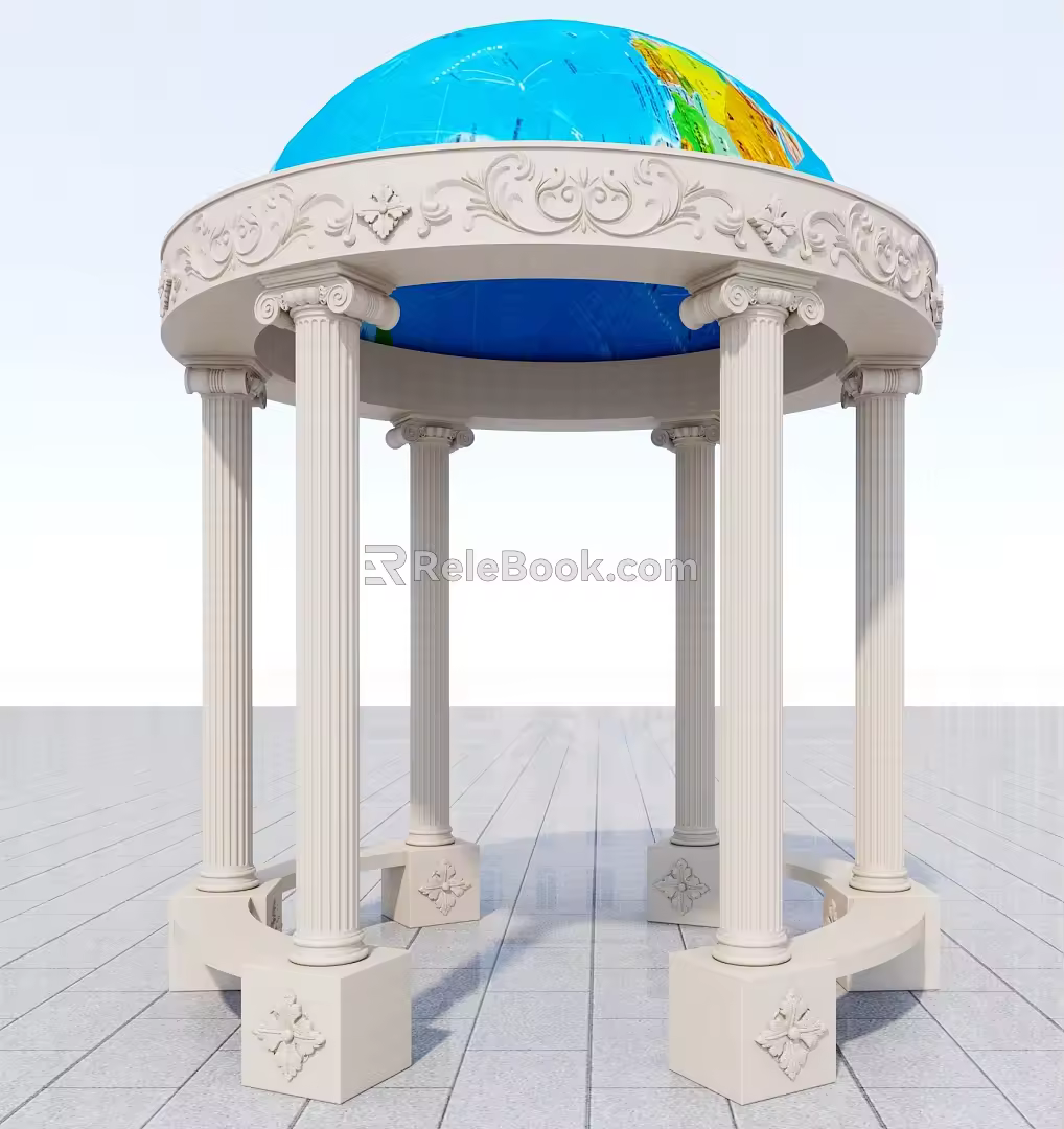 Star Pavilion in Geography Park 3d model