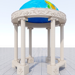 Star Pavilion in Geography Park 3d model