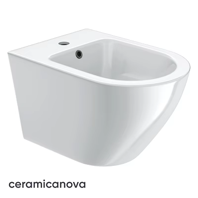 Modern White Wall Mounted Toilet Design For Contemporary Bathroom Fixture 3d model