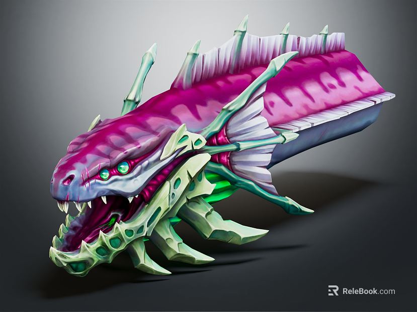Modern Game Character Alien Fish Alien Creatures texture