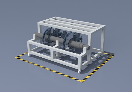 High-speed rail wheelset 3d model