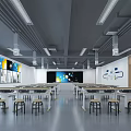 Modern Classroom Physics Classroom 3d model