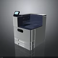 Modern Office Printer With Touchscreen Display And Multi Layer Paper Tray