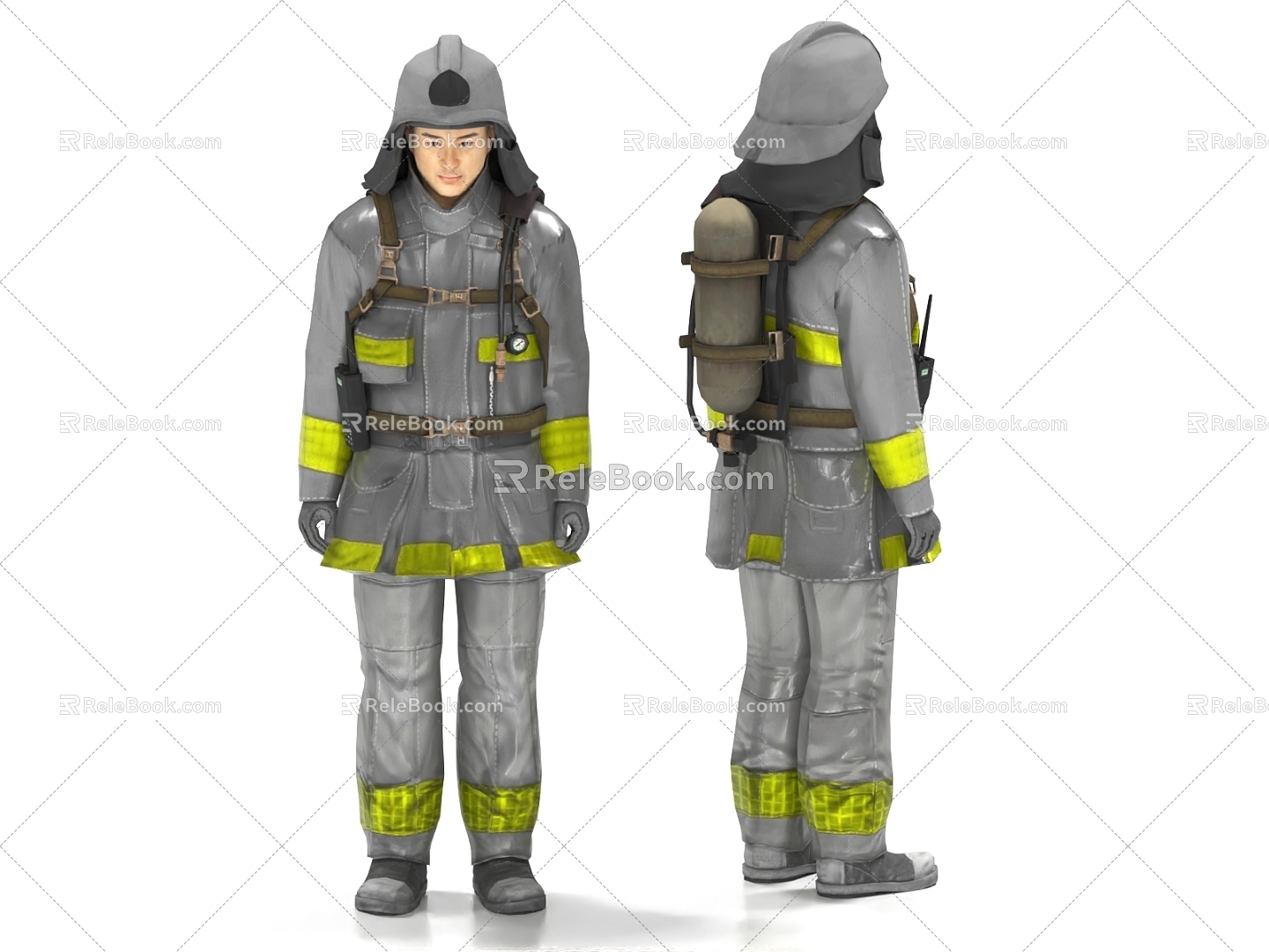 Firefighters Rescuers Firefighters 3d model