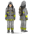 Firefighters Rescuers Firefighters 3d model