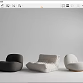 Modern Lazy Sofa 3d model