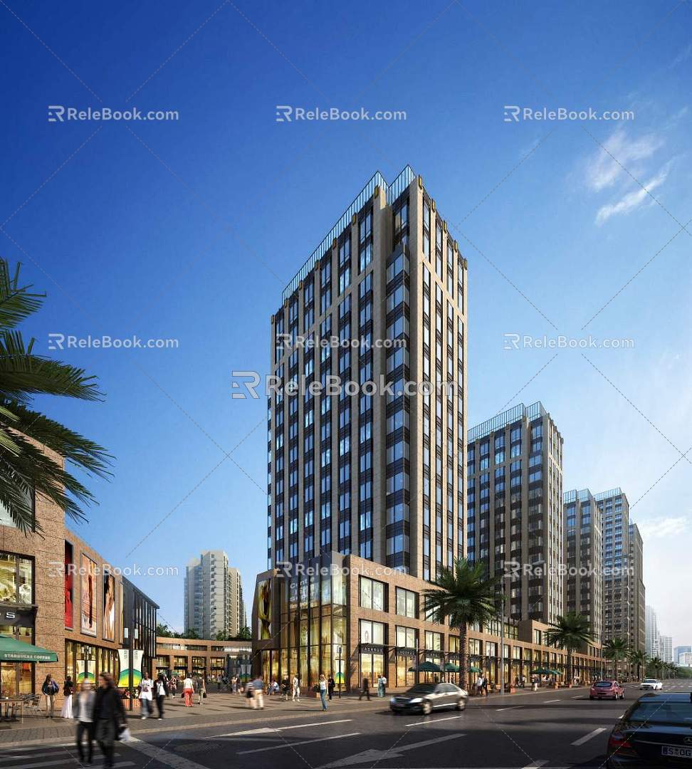 Zhaoqing high-rise residential 3d model