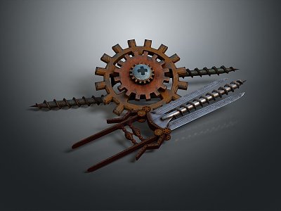 gear large gear small gear cast iron gear internal gear external gear bevel gear 3d model