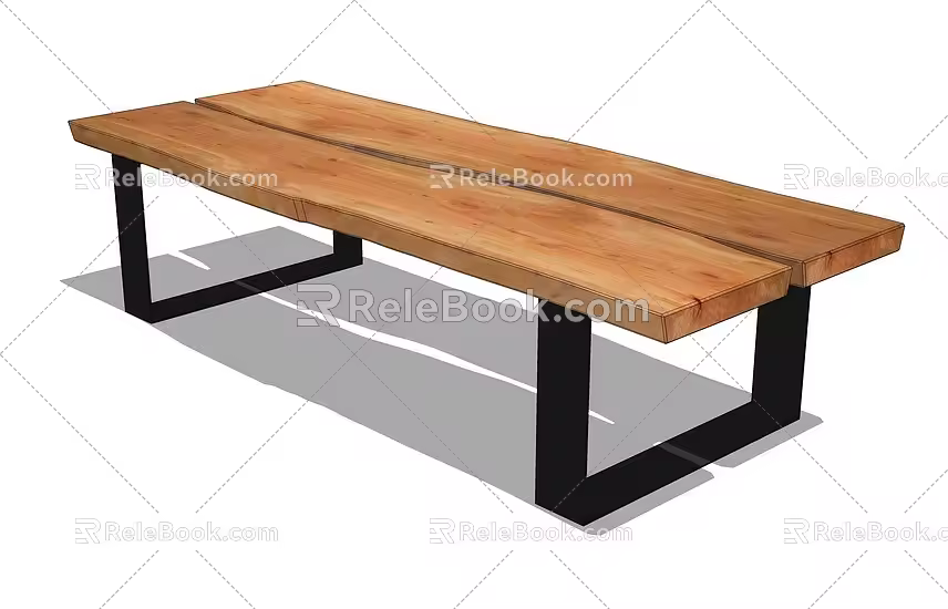 square dining table 3d model