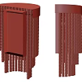 Modern Wall Sconce With Golden Round Top And Transparent Glass Tassels Layered Design