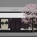 Jo Malone London Store Window With Cherry Blossom Tree And Perfume