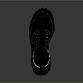 Stylish Black Lace Up Boots With Silver Buckles And Chunky Sole