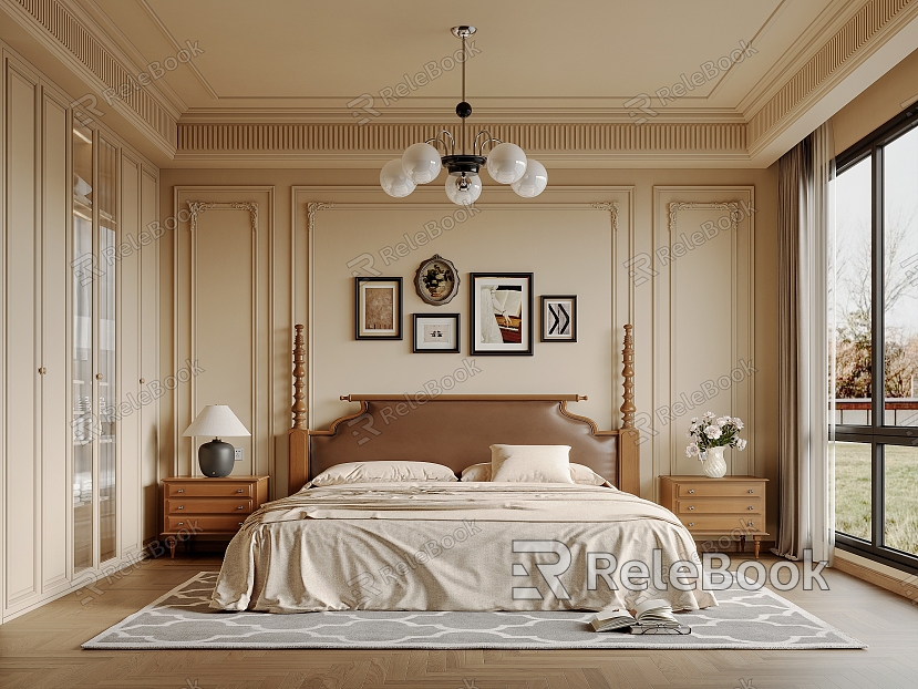 French Middle Style Bedroom model