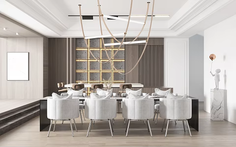 Modern Restaurant 3d model