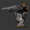 Mech Warrior Mech Soldier Machine Battlearm Mechanical Battlearm Machine Fighter Robot 3d model