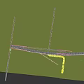Aerial View Of Highway Bridge With Green Landscape Trees Road Lanes And Scenic Surroundings