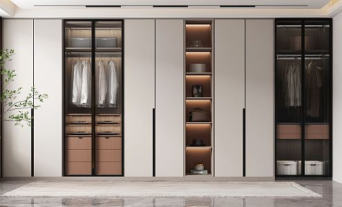 Modern wardrobe 3d model