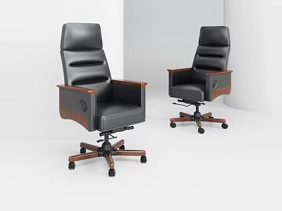 Solid Wood Executive Chair Boss Chair Office Chair Leadership Chair 3d model