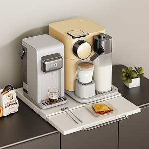 Pull coffee machine capsule holder 3d model