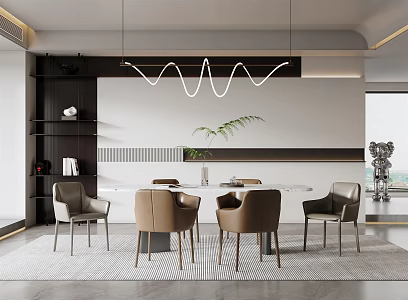 Modern Restaurant 3d model