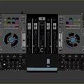portable synthesizer mixer reverberator tuner mixer mixing equipment 3d model