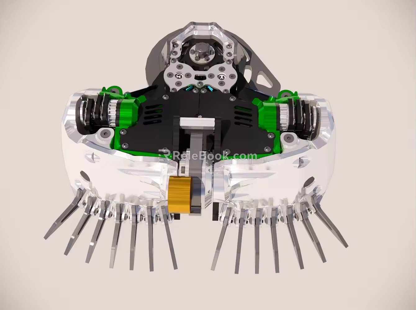 Intelligent robot competitive robot with internal structure 3d model