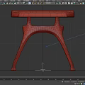 Modern Single Chair With Unique Curved Legs And Black Seat Design