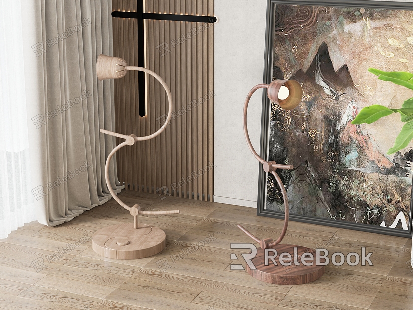 New Chinese style table lamp combination model