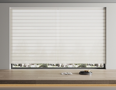 Modern Venetian Blinds Shangri-La Curtain 3d model