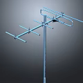 Commercial TV Antenna Equipment With Multi Element Metal Structure For Signal Reception
