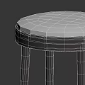 Modern White and Gray Bar Stools with Metal Frame and Padded Seats
