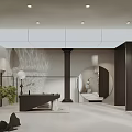 Modern Fashion Clothing Store Interior Design With Mannequins Green Plants And Stylish Decor