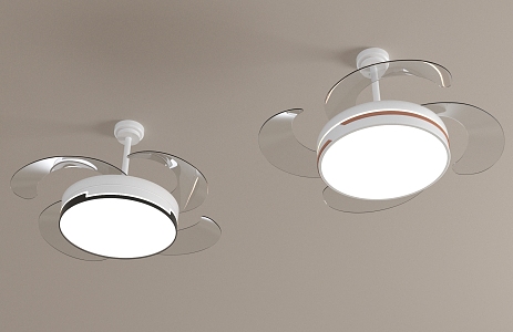 Modern fan light 3d model