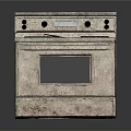 Silver Electric Oven Stove With Four Burners For Home Kitchen Appliances