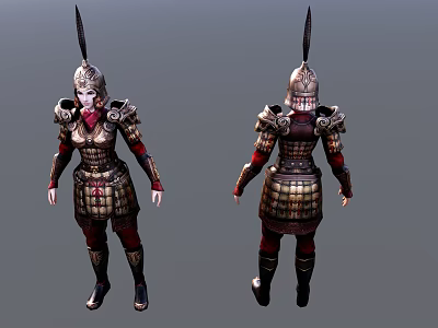 Modern Game Role Female Elite Soldier 3d model