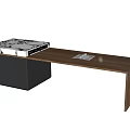 Modern dining table 3d model