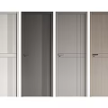 Modern Hinged Doors With Various Colors And Wooden Texture For Interior Decoration
