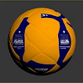 Yellow And Blue Household Sports Ball With FIFA Logo And Durable Design