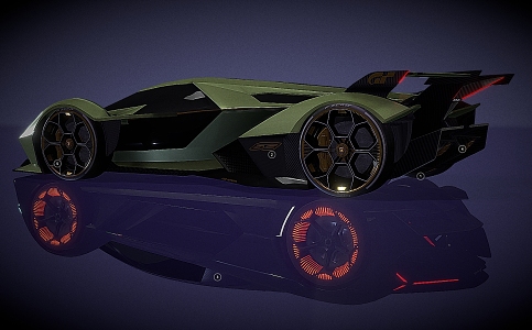 Lamborghini sports car Car Cool Car 3d model