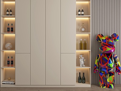 Display Cabinet Storage Cabinet Wine Cabinet Decoration 3d model