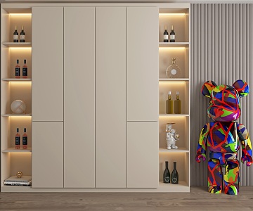 Display Cabinet Storage Cabinet Wine Cabinet Decoration 3d model