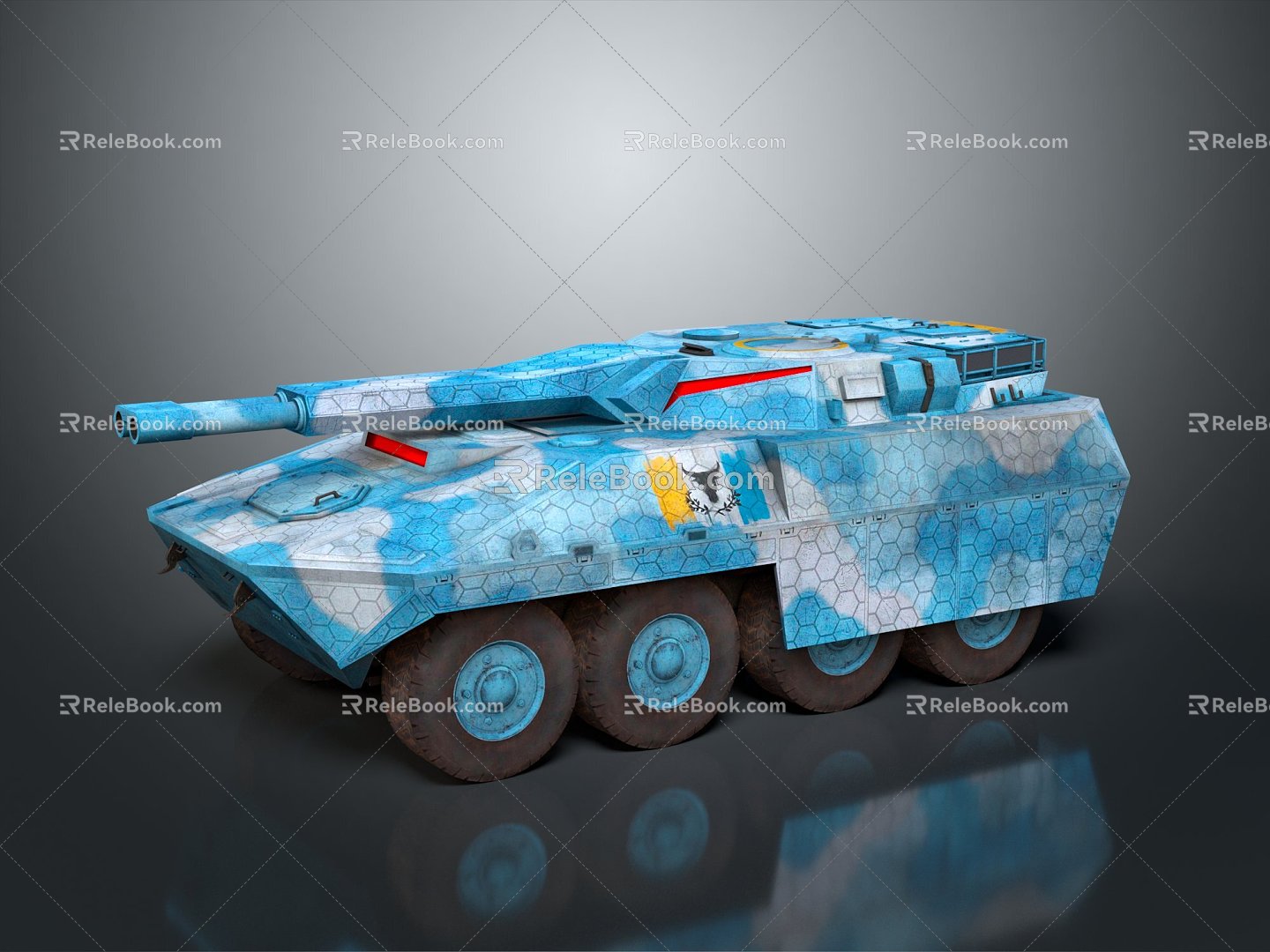 Modern Tank Sci-fi Tank Cartoon Tank Sci-fi Vehicle Sci-fi Chariot 3d model