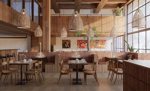 Modern Restaurant 3d model