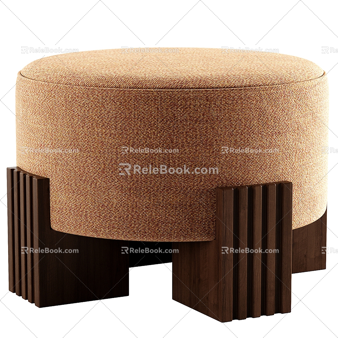 Milotti Minotti Sofa Stool Round Stool Low Stool model