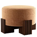 Milotti Minotti Sofa Stool Round Stool Low Stool 3d model