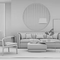 Modern Sofa Coffee Table Combination Sofa Coffee Table 3d model