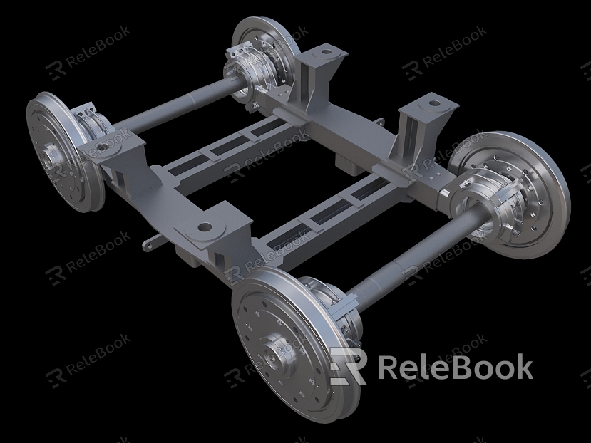 tram bogie frame auto parts model