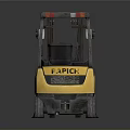 Huashi Yellow Forklift With Cab And Front Forks For Industrial Logistics Operations